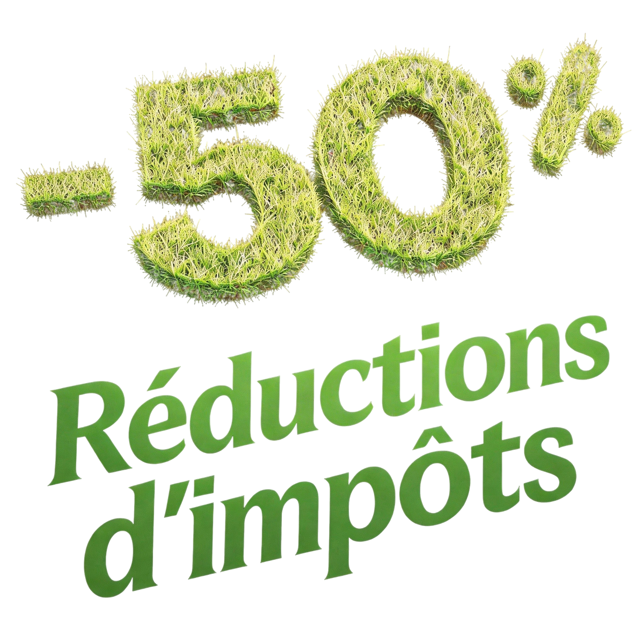 -50% réduction d'impôts